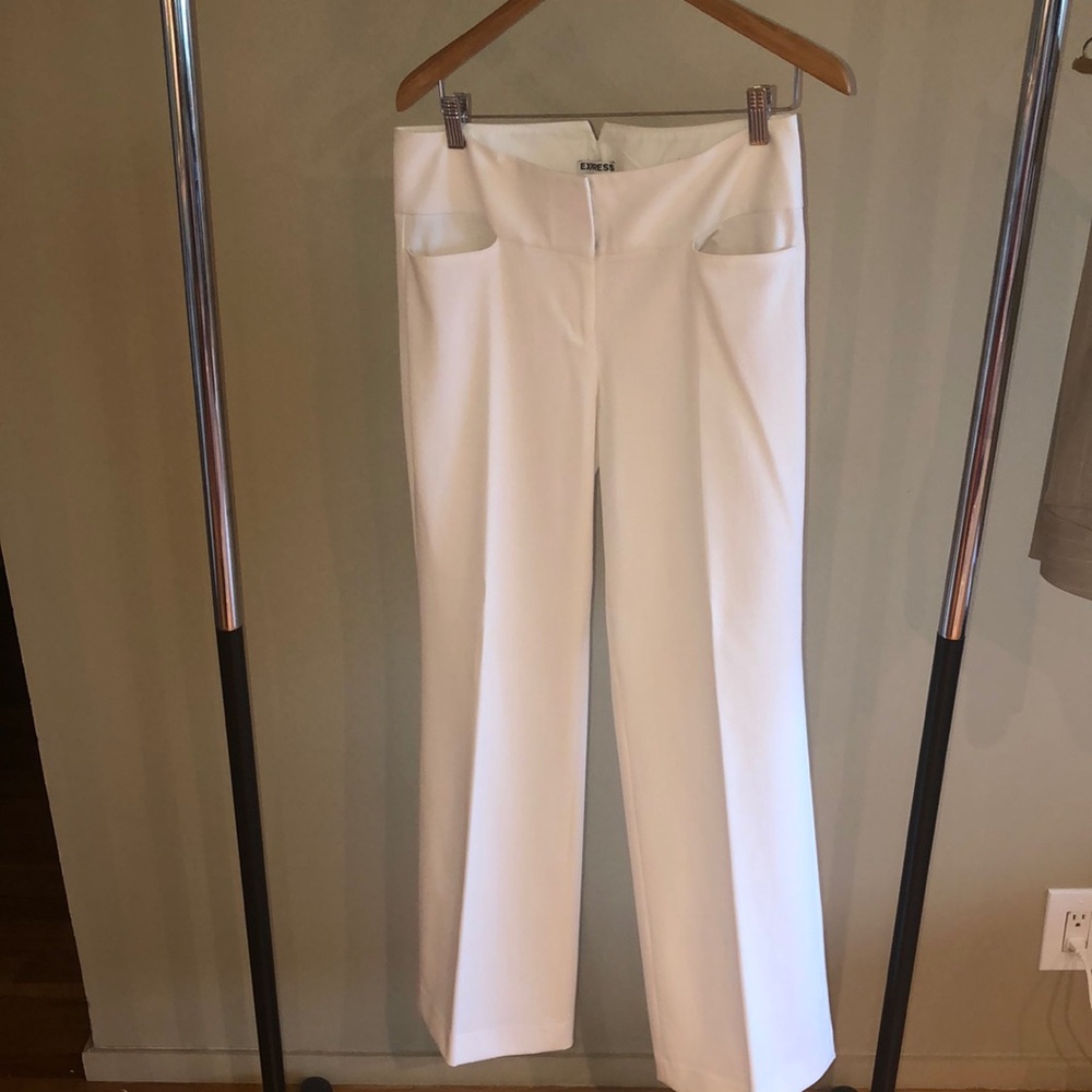 Express White Women's Pants
